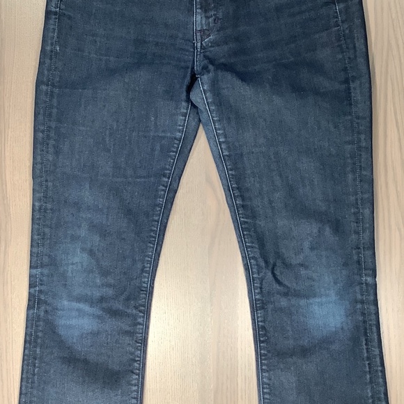 Women’s Rich & Skinny High Rise Straight Jeans in Dark Indigo Hemmed Size 28/27. - Picture 2 of 6
